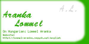 aranka lommel business card